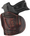 1791 Gunleather 4WH4VTGR 4-Way IWB/OWB 04 Vintage Leather Belt Clip Compatible w/Springfield XDS/Springfield XD/Glock 26/S&W M&P Shield Plus