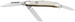 Boker 110854 Stockman Traditional Medium Clip Point/Sheepsfoot/Spey Plain D2 Steel Blade Smooth White Bone Handle