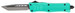 CobraTec Knives STFCTK1STNS CTK-1 Small 2.75" OTF Tanto Plain D2 Steel Blade/Tiffany Blue Aluminum Handle Features Glass Breaker Includes Pocket Clip