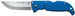 Cold Steel CS20NPG Finn Wolf 3.50" Folding Straight Back Plain Satin Polished AUS-8A SS Blade/Blue Griv-Ex Handle Includes Pocket Clip