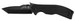 Kershaw 6044TBLK CQC 8K 3.50" Folding American Tanto Plain Black Oxide 8Cr14MoV SS Blade Black G10 Handle Includes Pocket Clip