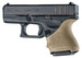 Hogue 18603 HandAll Beavertail Grip Sleeve Compatible w/Glock 26/27 Textured Flat Dark Earth Rubber