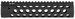 Troy Ind STRXAL111BT01 Alpha Rail Aluminum Black Anodized 11" for AR-15, M16