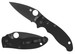 Spyderco C101GPBBK2 Manix 2 3.37" Folding Plain Black DLC CPM S30V SS Blade/Black Bi-Directional Texturing G10 Handle Includes Pocket Clip