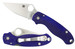 Spyderco C223GPDBL Para 3 2.95" Folding Plain Satin CPM S110V Blade/Dark Blue Textured G10 Handle Includes Pocket Clip