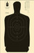 Action Target B27SBLACK100 Qualification Standard Silhouette Heavy Paper Hanging Black/White 100 Per Box