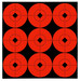 Birchwood Casey 33902 Target Spots Self-Adhesive Paper Black/Orange 2" Bullseye 90 Pack