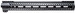 Angstadt Arms AA015HGMLT Ultra Light Handguard made of Aluminum with Black Anodized Finish, M-LOK Style, Picatinny Rail & 15" OAL for AR-15 Includes Hardware