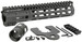 Midwest Industries MINF925 Night Fighter 9.25" M-LOK Black Hardcoat Anodized Aluminum Includes Barrel Wrench, Nut, & 5 Slot Rail