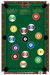 Action Target GSPOOL100 Entertainment Pool Table Paper Hanging 23" x 35" Multi-Color 100 Per Box