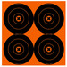 Birchwood Casey 36612 Big Burst 6" Bullseye Sight-In Self-Adhesive Target 12 Pack