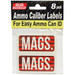MTM Ammo Caliber Labels MAGS Red 8/ct
