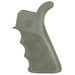 Hogue AR-15/M-16 Rubber Beavertail Grip with Finger Grooves-OD Green