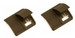 Weaver Short Locking Rail Panel Short - 1.6" Short 2 pk - Dark Earth
