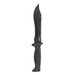 SOG Knives Pinnacle Bowie Fixed Knife 7-1/2" Clip Point Blade Black