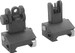 JE FLIP-UP FRONT AND REAR POLYMER SIGHT SET BLACK