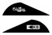 BOHNING BLAZER VANES 2" SOLID BLACK 36PK