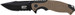 S&W KNIFE M&P INDEX FLIPPER 3.5" BLACK/DESERT TAN CLIP PT
