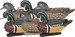 ZINK FLOATER DECOYS WOOD DUCK 6 PACK