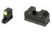XS Sights R3D, 2.0, Tritium Night Sight, For CZ P10, Suppressor Height, Green Front Outline, Green Tritium Front/Rear CZ-R201S-6G