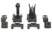 Griffin Armament M2 Sight Deploy Kit, Front/Rear Folding Sights, Fits Picatinny Rails, Matte Black Finish, Includes 12 O'Clock & 45 Degree Bases GAM2DK