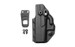 Crucial Concealment Covert IWB, Inside Waistband Holster, Fits Taurus GX4, Ambidextrous, Kydex, Black 1219