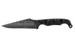 Stroup Knives TU2, Fixed Blade Knife, 4" Clip Point Blade, 1095 High Carbon Steel, 8.5" Overall Length, Acid Etched Finish, Black, G10 Handle, Includes Sheath TU2-B-G10