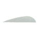 Trueflight Parabolic Feathers White 3 in. LW 100 pk.