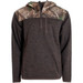 Habit Men's Hooded 1/4 Zip Fleece Pullover L - Realtree APX Turkish Coffee
