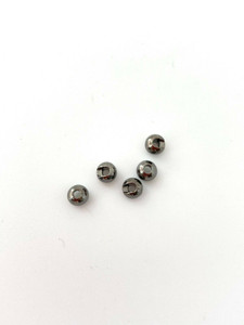 Slotted Tungsten Bead 50 Pack Black Nickel