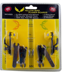 Yellow Bird 50P/50S (2) 5" Mini Planer Boards - Includes (1) Starboard & (1) Port - With 2 Sets of Releases