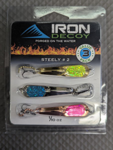 Iron Decoy Steelie Spoon #2 1/10 oz Tri Pack