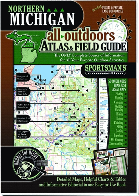 Northern Michigan Atlas Sportsman's Connection 7520 All Outdoors Atlas