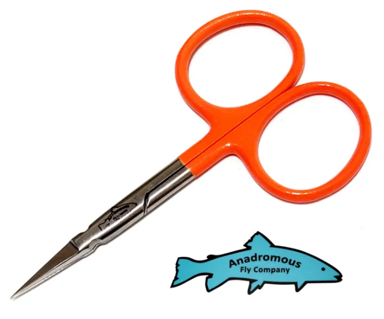 Straight Orange 3.5" Arrow Point Scissors