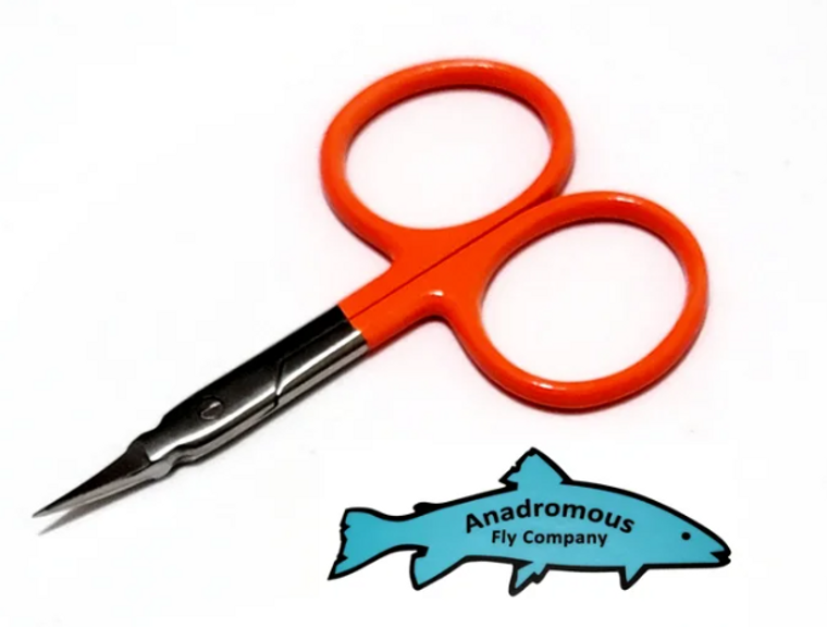 Curved Orange Arrow Point Scissor 3.5"