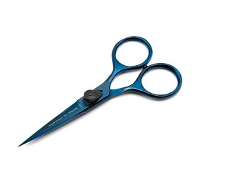 4" Blue Tungsten Carbide Razor Scissors