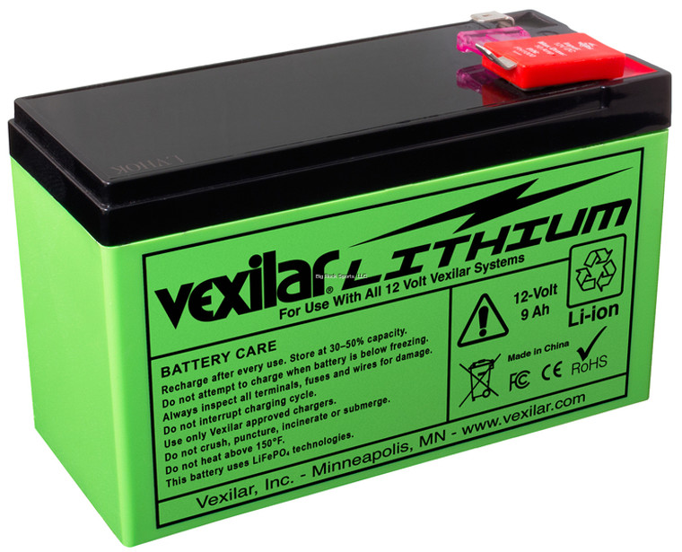 Vexilar V-100L Battery 12v 9AH Lithium Battery