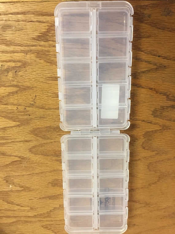 20 Compartment Flip Lid Box