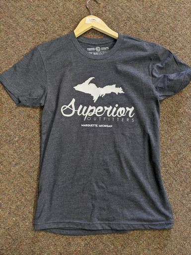 Superior Outfitters T Shirt U.P. Logo Charcoal - Superior Outfitters