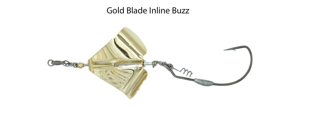 Snakehead Gold Inline Buzz Bait - Bustem Baits