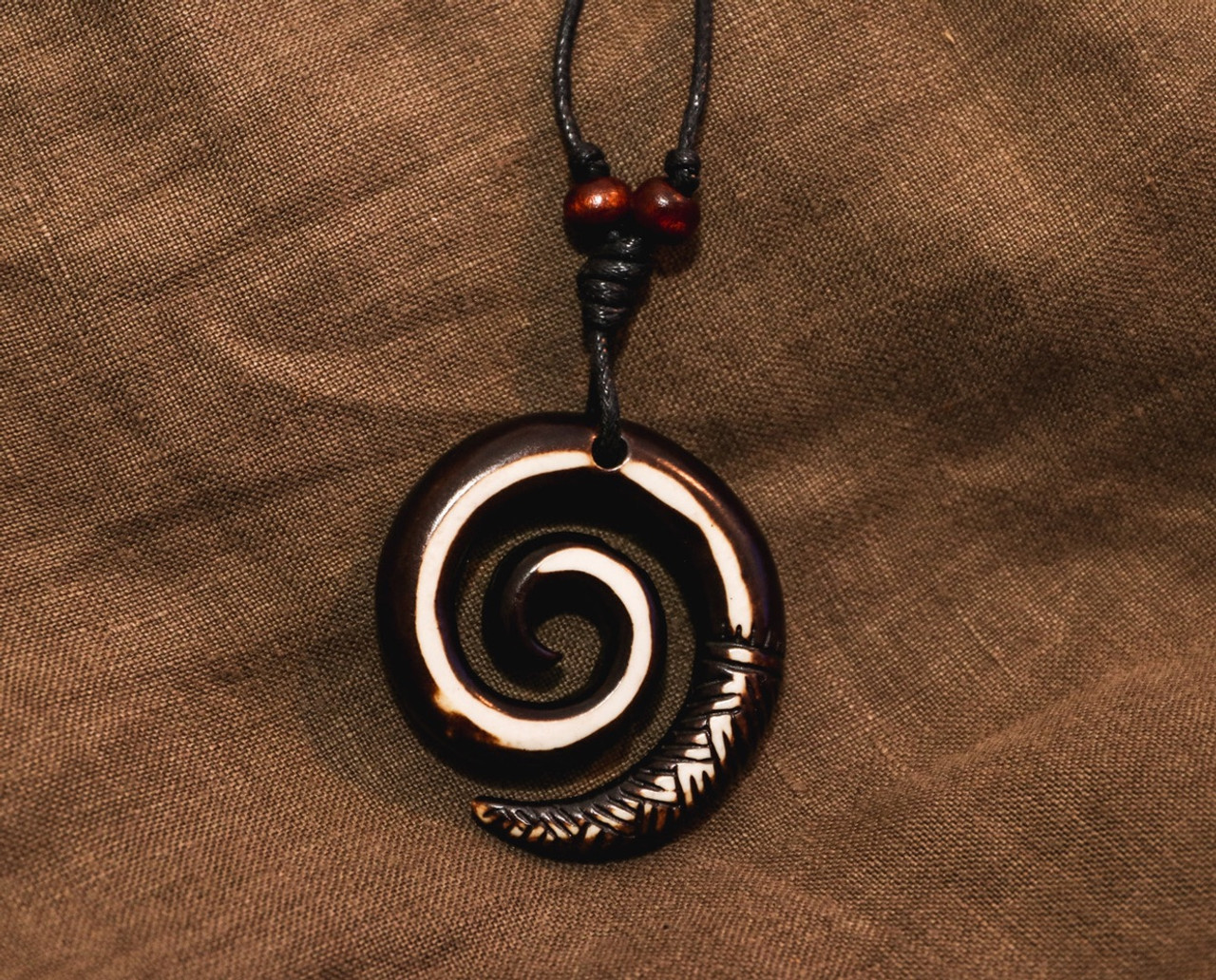 Bronze Spiral Necklace, Men's Jewelry, Women's Gift – Arkayscreations