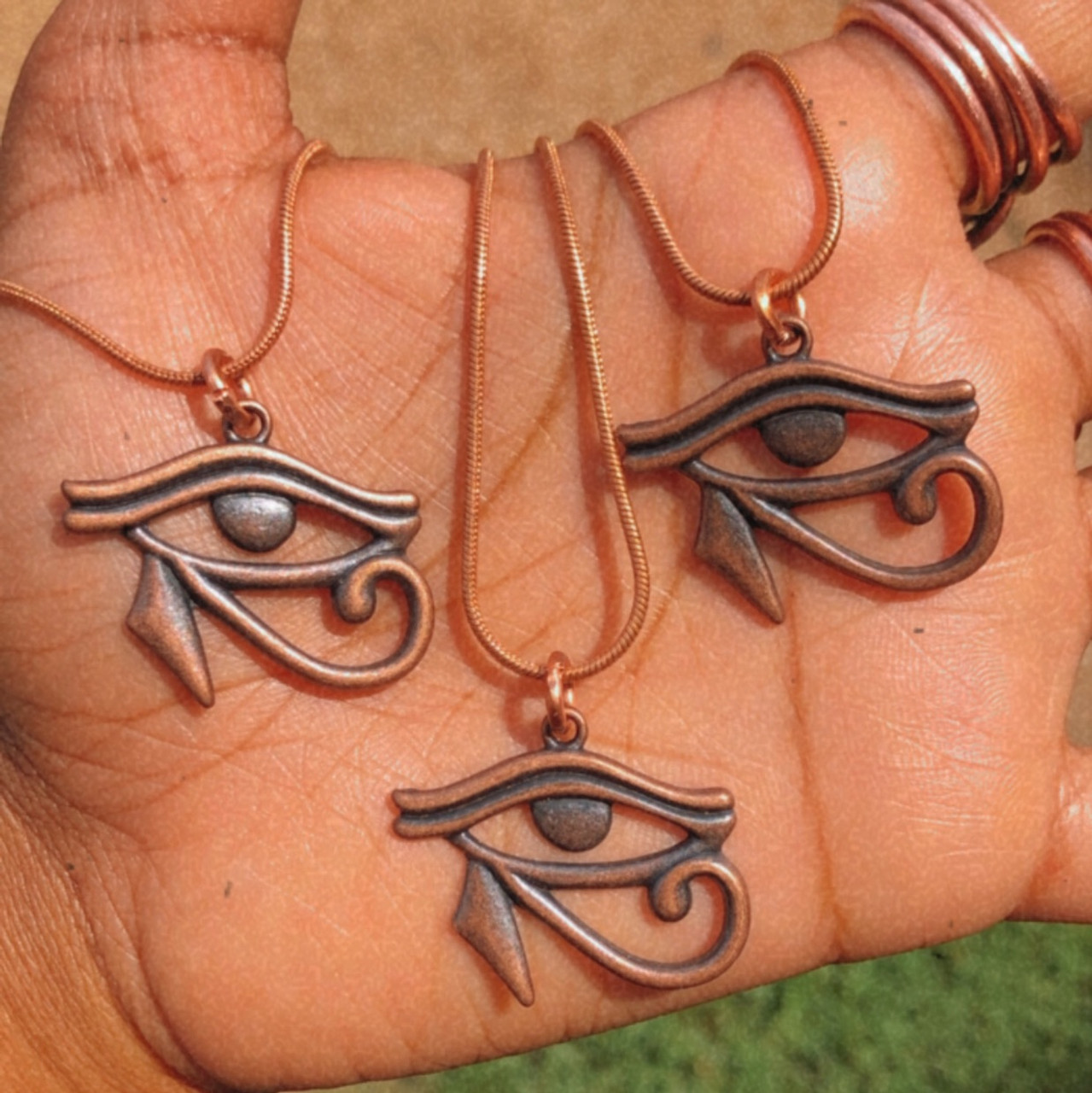 Eye of Horus (with sapphire) - Necklace