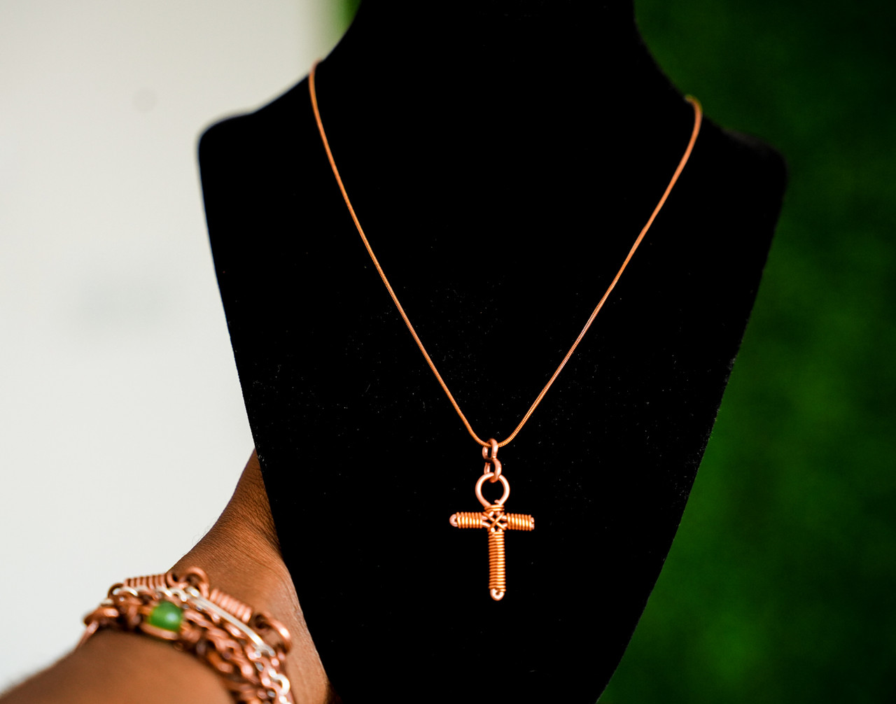 アクセサリー shellvia Ankh necklace mini Mini Copper Ankh Necklace, Pure Copper. Egyptian Symbol. 100