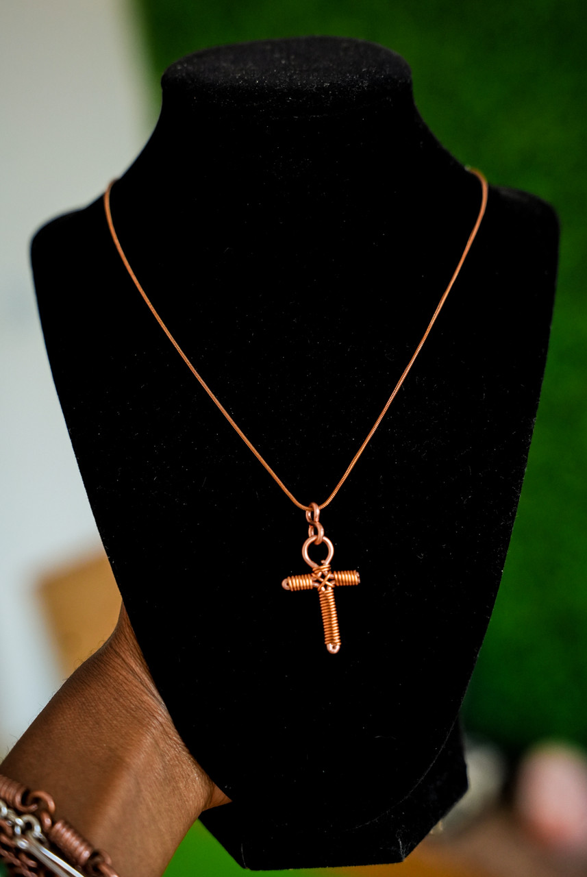 アクセサリー shellvia Ankh necklace mini Mini Copper Ankh Necklace, Pure Copper. Egyptian Symbol. 100