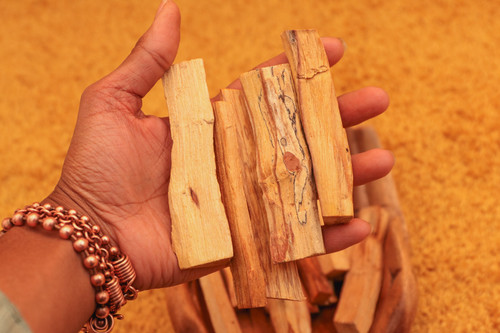 Palo Santo “Holy Wood” - Grade A Premium, Sustainably Harvested from Peru. 5 Piece Bundle, For Burning. Sweet Scent.