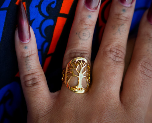 Brass Tree of Life Ring, Golden Shine, Statement Piece, Symbol of Growth, Grounding + Life | Adjustable Sizes 5-9