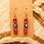 Evil Eye Earrings | Red + Blue