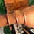 Copper Bangles (Set of 3 ), Solid Copper Bangles, Stackable. Adjustable Bangles, Copper Bracelets. 8 Gauge Wire, 2.75 inch diameter.