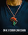 Red Black + Green Africa Pendant Necklace | Crystals: Carnelian, Black Jasper, African Malachite. Handmade. Copper Chain. Power, Strength, Roots, Wealth, Access to Knowledge. Beauty, Connection to Nature + Cosmos. Choose Your Chain & Your Length!
