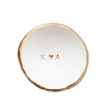 Engagement/Wedding Ring Dish—A Minimalist Initial Dish For Your Rings, Keepsakes, and Goodies